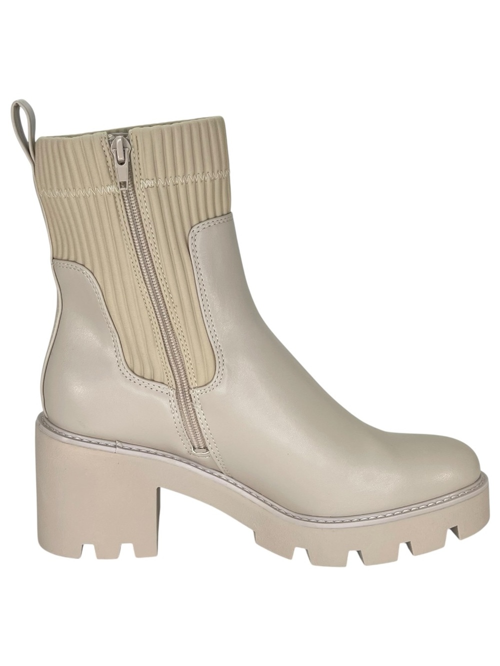 Bar III Versuz Ivory Faux Leather Womens High Too Ankle Boots Size 10M - Picture 5 of 13
